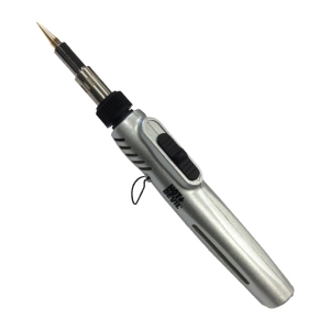 Silver Butane Refillable Professional Soldering Iron & Blow Torch
