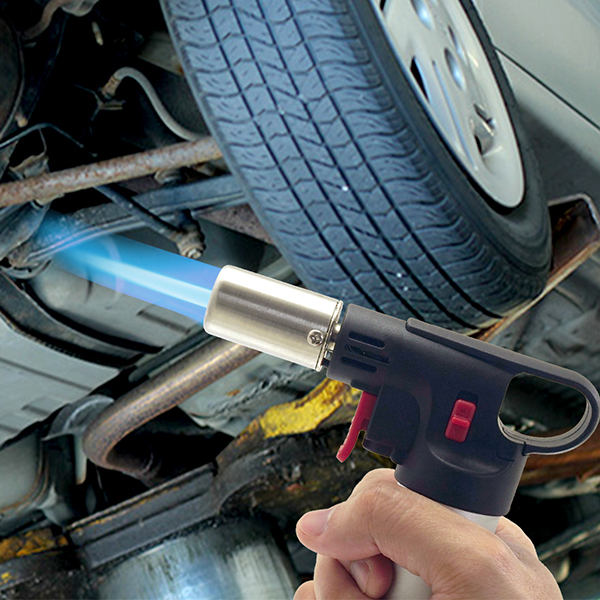 Butane Gas Blow Torch in action